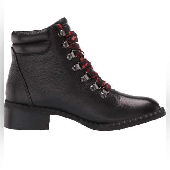 NIB 7.5 Black Gentle Souls Kenneth Cole Brooklyn Lace Up Ankle Boot - Picture 7 of 14